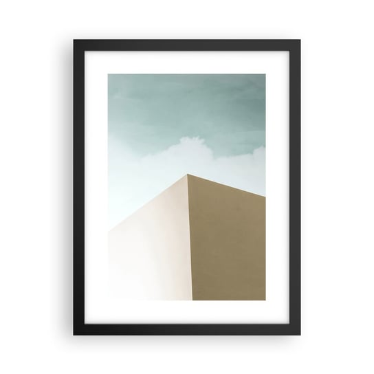 Obraz - Plakat - Geometria słonecznego lata - 30x40cm - Budynki Architektura Trójwymiarowy - Foto Plakaty na ścianę w czarnej ramie - Plakat do Salonu Sypialni ARTTOR ARTTOR
