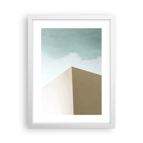 Obraz - Plakat - Geometria słonecznego lata - 30x40cm - Budynki Architektura Trójwymiarowy - Foto Plakaty na ścianę w ramie białej - Plakat do Salonu Sypialni ARTTOR ARTTOR