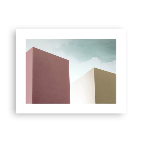 Obraz - Plakat - Geometria słonecznego lata - 40x30cm - Budynki Architektura Trójwymiarowy - Foto Plakaty na ścianę bez ramy - Plakat do Salonu Sypialni ARTTOR ARTTOR