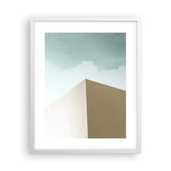 Obraz - Plakat - Geometria słonecznego lata - 40x50cm - Budynki Architektura Trójwymiarowy - Foto Plakaty w ramie koloru białego do Salonu Sypialni ARTTOR ARTTOR