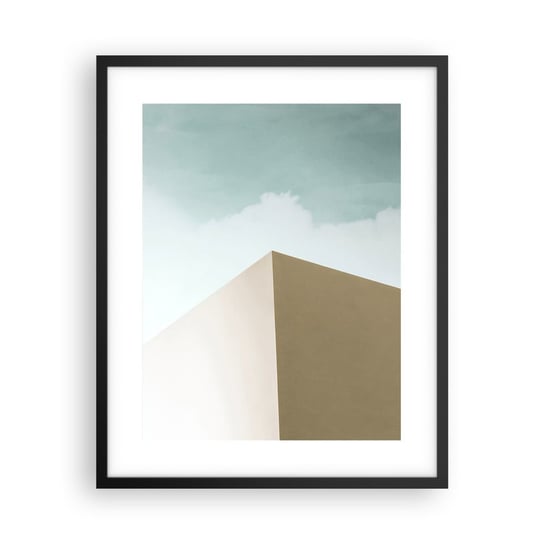Obraz - Plakat - Geometria słonecznego lata - 40x50cm - Budynki Architektura Trójwymiarowy - Foto Plakaty w ramie koloru czarnego do Salonu Sypialni ARTTOR ARTTOR
