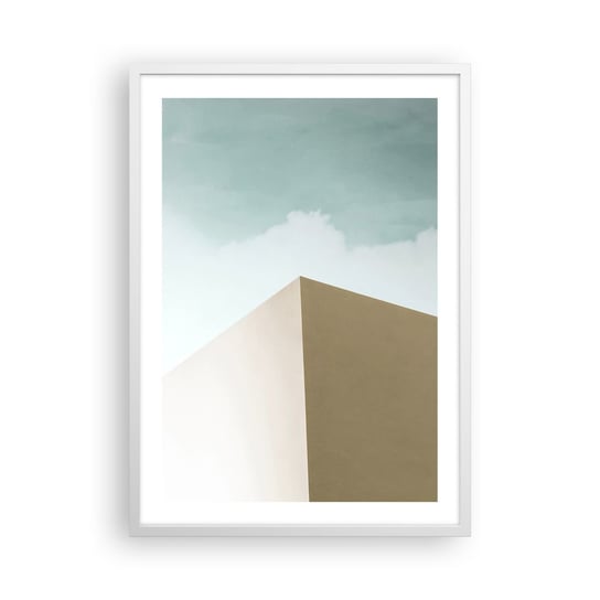 Obraz - Plakat - Geometria słonecznego lata - 50x70cm - Budynki Architektura Trójwymiarowy - Nowoczesny modny obraz Plakat rama biała ARTTOR ARTTOR