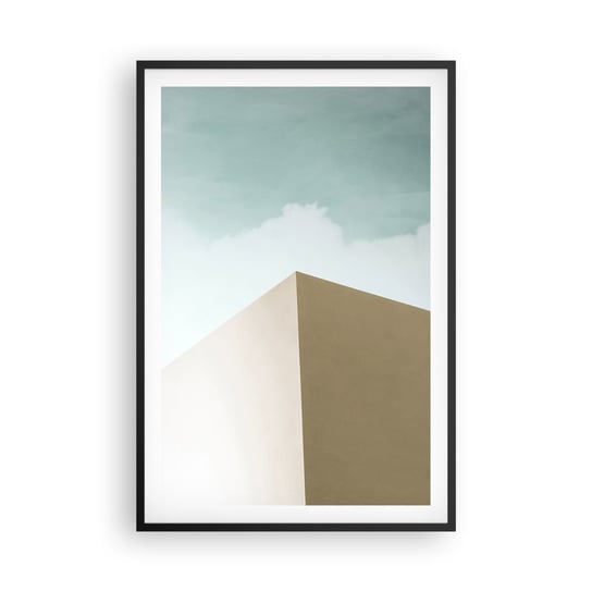 Obraz - Plakat - Geometria słonecznego lata - 61x91cm - Budynki Architektura Trójwymiarowy - Foto Plakaty na ścianę w czarnej ramie - Plakat do Salonu Sypialni ARTTOR ARTTOR