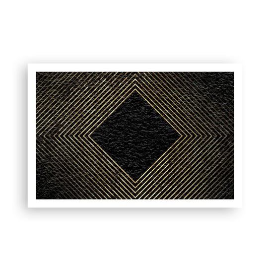 Obraz - Plakat - Geometria w stylu glamour - 91x61cm - Art Deco Nowoczesny Glamour - Foto Plakaty na ścianę bez ramy - Plakat do Salonu Sypialni ARTTOR ARTTOR