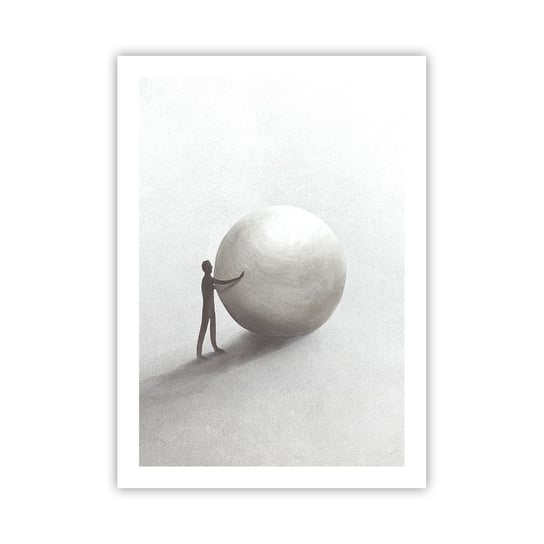 Obraz - Plakat - Gra życia - 50x70cm - Abstrakcja Sztuka Człowiek - Nowoczesny modny obraz Plakat bez ramy do Salonu Sypialni ARTTOR ARTTOR