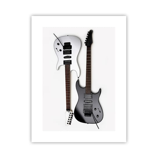 Obraz - Plakat - Harmonia kształtów - 30x40cm - Muzyka Gitara Elektryczna Instrument Muzyczny - Foto Plakaty na ścianę bez ramy - Plakat do Salonu Sypialni ARTTOR ARTTOR