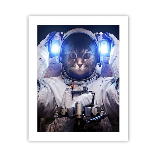 Obraz - Plakat - Houston, macie problem - 40x50cm - Abstrakcja Astronauta Kosmos - Foto Plakaty bez ramy do Salonu Sypialni ARTTOR ARTTOR