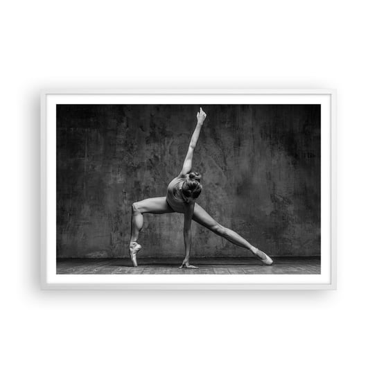 Obraz - Plakat - Ideał równowagi - 91x61cm - Gimnastyka Balet Taniec - Foto Plakaty na ścianę w ramie białej - Plakat do Salonu Sypialni ARTTOR ARTTOR