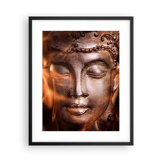 Obraz - Plakat - Istnieje tylko tu i teraz - 40x50cm - Budda Religia Azja - Foto Plakaty w ramie koloru czarnego do Salonu Sypialni ARTTOR ARTTOR