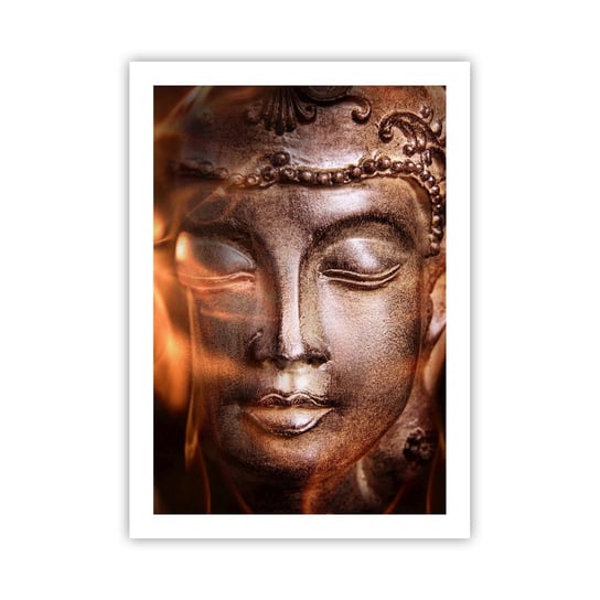 Obraz - Plakat - Istnieje tylko tu i teraz - 50x70cm - Budda Religia Azja - Nowoczesny modny obraz Plakat bez ramy do Salonu Sypialni ARTTOR ARTTOR
