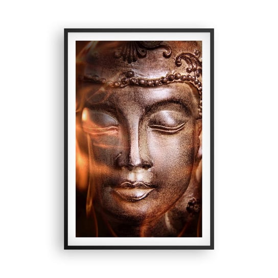 Obraz - Plakat - Istnieje tylko tu i teraz - 61x91cm - Budda Religia Azja - Foto Plakaty na ścianę w czarnej ramie - Plakat do Salonu Sypialni ARTTOR ARTTOR