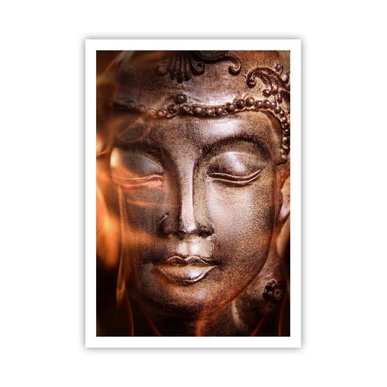 Obraz - Plakat - Istnieje tylko tu i teraz - 70x100cm - Budda Religia Azja - Foto Plakaty bez ramy na ścianę do Salonu Sypialni ARTTOR ARTTOR
