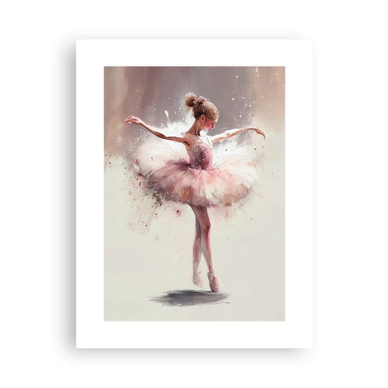 Obraz - Plakat - Jak młody ptak - 30x40cm - Baletnica Dziewczynka Sztuka - Foto Plakaty na ścianę bez ramy - Plakat do Salonu Sypialni ARTTOR ARTTOR