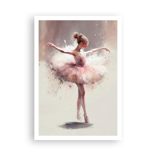 Obraz - Plakat - Jak młody ptak - 70x100cm - Baletnica Dziewczynka Sztuka - Foto Plakaty bez ramy na ścianę do Salonu Sypialni ARTTOR ARTTOR