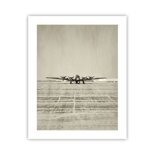 Obraz - Plakat - Jak zawsze gotowy - 40x50cm - Samolot Wojskowy Lotnisko Bombowiec - Foto Plakaty bez ramy do Salonu Sypialni ARTTOR ARTTOR