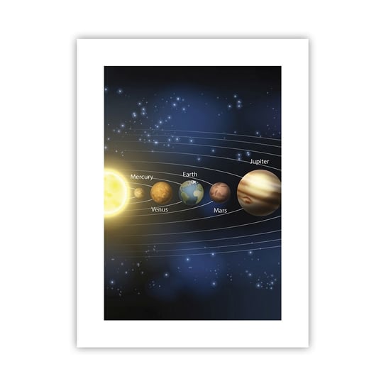 Obraz - Plakat - Jedna z dziesięciu - 30x40cm - Kosmos Galaktyka Układ Słoneczny - Foto Plakaty na ścianę bez ramy - Plakat do Salonu Sypialni ARTTOR ARTTOR