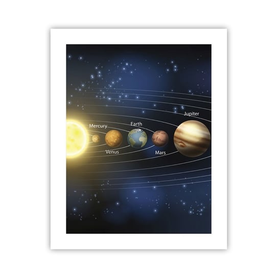 Obraz - Plakat - Jedna z dziesięciu - 40x50cm - Kosmos Galaktyka Układ Słoneczny - Foto Plakaty bez ramy do Salonu Sypialni ARTTOR ARTTOR