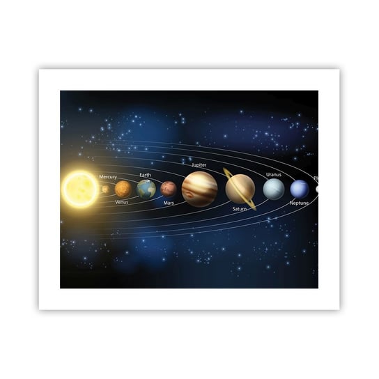 Obraz - Plakat - Jedna z dziesięciu - 50x40cm - Kosmos Galaktyka Układ Słoneczny - Foto Plakaty bez ramy do Salonu Sypialni ARTTOR ARTTOR