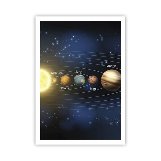 Obraz - Plakat - Jedna z dziesięciu - 70x100cm - Kosmos Galaktyka Układ Słoneczny - Foto Plakaty bez ramy na ścianę do Salonu Sypialni ARTTOR ARTTOR