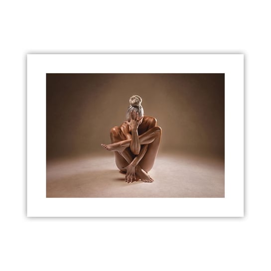 Obraz - Plakat - Jedność ciała i ducha - 40x30cm - Ciało Kobieta Modelka - Foto Plakaty na ścianę bez ramy - Plakat do Salonu Sypialni ARTTOR ARTTOR