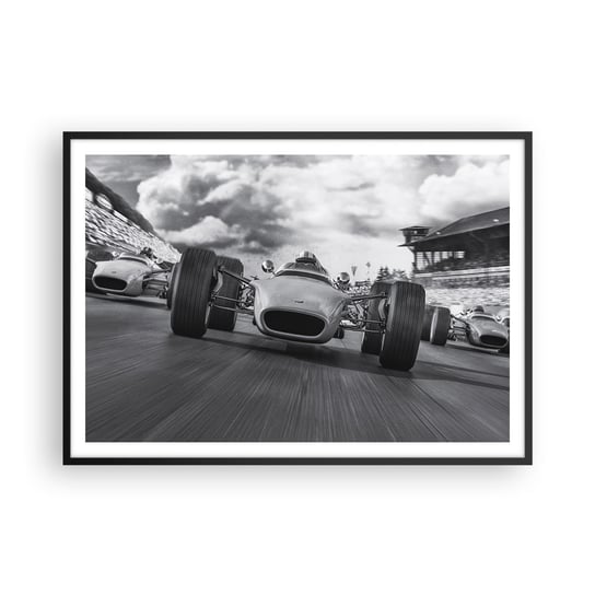 Obraz - Plakat - Jest moc! - 100x70cm - Formuła 1 Pojazd Wyścig - Foto Plakaty w ramie koloru czarnego do Salonu Sypialni ARTTOR ARTTOR
