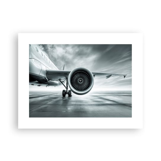 Obraz - Plakat - Jest moc! - 40x30cm - Samolot Podróż Biznes - Foto Plakaty na ścianę bez ramy - Plakat do Salonu Sypialni ARTTOR ARTTOR