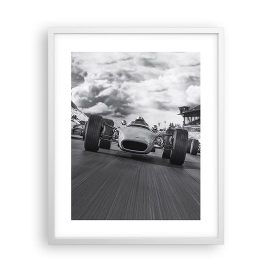 Obraz - Plakat - Jest moc! - 40x50cm - Formuła 1 Pojazd Wyścig - Foto Plakaty w ramie koloru białego do Salonu Sypialni ARTTOR ARTTOR