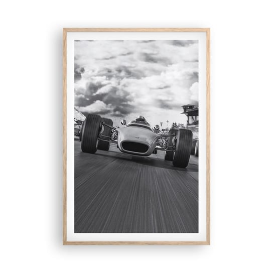 Obraz - Plakat - Jest moc! - 61x91cm - Formuła 1 Pojazd Wyścig - Foto Plakaty na ścianę w ramie jasny dąb - Plakat do Salonu Sypialni ARTTOR ARTTOR
