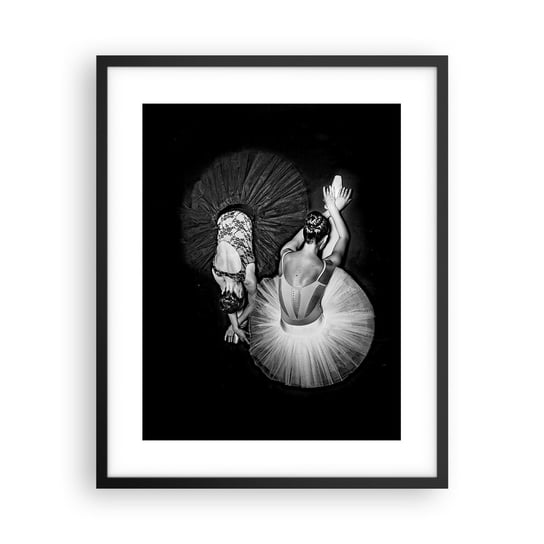 Obraz - Plakat - Jin i jang – idealna równowaga - 40x50cm - Baletnica Balet Taniec - Foto Plakaty w ramie koloru czarnego do Salonu Sypialni ARTTOR ARTTOR