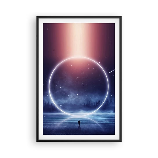 Obraz - Plakat - Już tu są… - 61x91cm - Fantasy Kosmos Krajobraz - Foto Plakaty na ścianę w czarnej ramie - Plakat do Salonu Sypialni ARTTOR ARTTOR