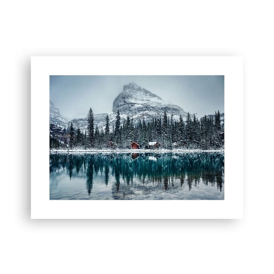 Obraz - Plakat - Kanadyjskie zacisze - 40x30cm - Krajobraz Kanada Zima - Foto Plakaty na ścianę bez ramy - Plakat do Salonu Sypialni ARTTOR ARTTOR