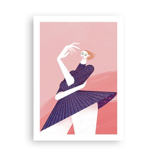 Obraz - Plakat - Każdy krok tanecznym pas - 50x70cm - Sukienka Kobieta Surrealizm - Nowoczesny modny obraz Plakat bez ramy do Salonu Sypialni ARTTOR ARTTOR