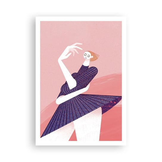 Obraz - Plakat - Każdy krok tanecznym pas - 70x100cm - Sukienka Kobieta Surrealizm - Foto Plakaty bez ramy na ścianę do Salonu Sypialni ARTTOR ARTTOR