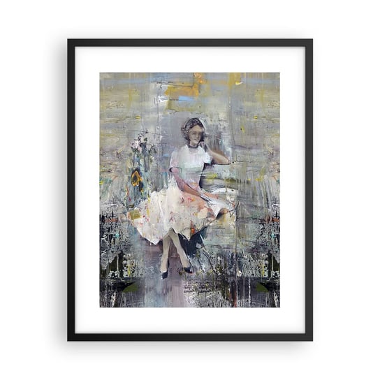 Obraz - Plakat - Klasyczna i nowoczesna - 40x50cm - Kobieta Modelka Moda - Foto Plakaty w ramie koloru czarnego do Salonu Sypialni ARTTOR ARTTOR
