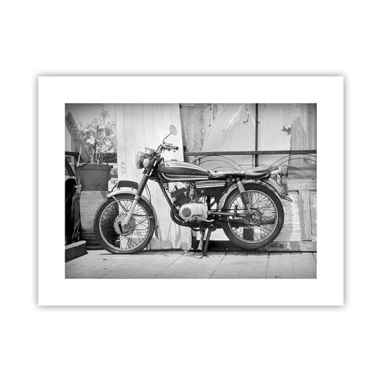 Obraz - Plakat - Klasyka ponad wszystko - 40x30cm - Motocykl Vintage Motor Podróż - Foto Plakaty na ścianę bez ramy - Plakat do Salonu Sypialni ARTTOR ARTTOR