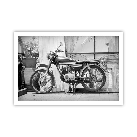Obraz - Plakat - Klasyka ponad wszystko - 91x61cm - Motocykl Vintage Motor Podróż - Foto Plakaty na ścianę bez ramy - Plakat do Salonu Sypialni ARTTOR ARTTOR
