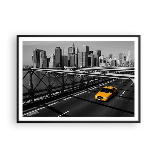 Obraz - Plakat - Kolor wielkiego miasta - 100x70cm - Miasto Nowy Jork Architektura - Foto Plakaty w ramie koloru czarnego do Salonu Sypialni ARTTOR ARTTOR