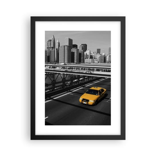Obraz - Plakat - Kolor wielkiego miasta - 30x40cm - Miasto Nowy Jork Architektura - Foto Plakaty na ścianę w czarnej ramie - Plakat do Salonu Sypialni ARTTOR ARTTOR