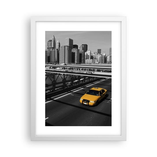 Obraz - Plakat - Kolor wielkiego miasta - 30x40cm - Miasto Nowy Jork Architektura - Foto Plakaty na ścianę w ramie białej - Plakat do Salonu Sypialni ARTTOR ARTTOR