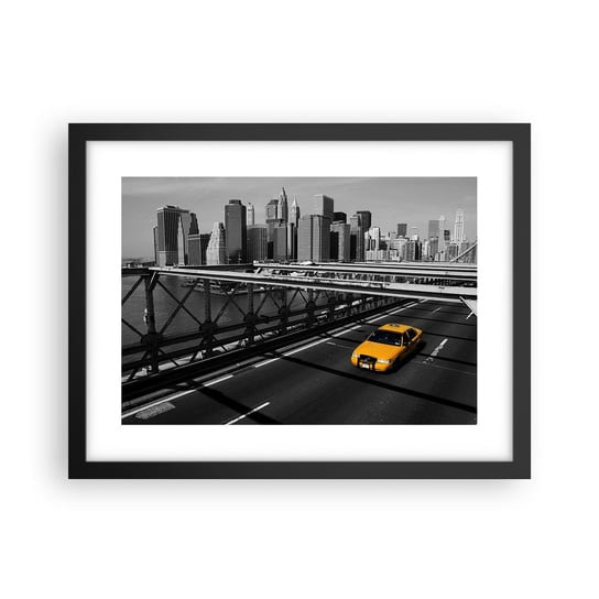 Obraz - Plakat - Kolor wielkiego miasta - 40x30cm - Miasto Nowy Jork Architektura - Foto Plakaty na ścianę w czarnej ramie - Plakat do Salonu Sypialni ARTTOR ARTTOR