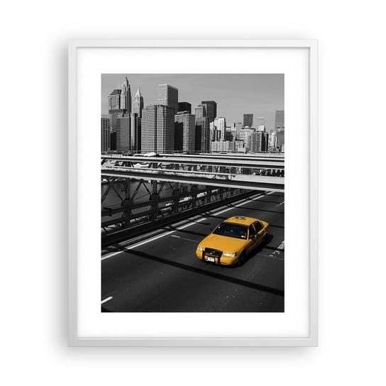 Obraz - Plakat - Kolor wielkiego miasta - 40x50cm - Miasto Nowy Jork Architektura - Foto Plakaty w ramie koloru białego do Salonu Sypialni ARTTOR ARTTOR