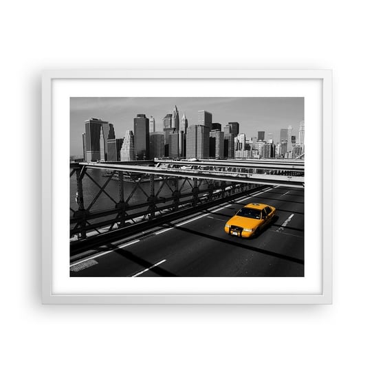 Obraz - Plakat - Kolor wielkiego miasta - 50x40cm - Miasto Nowy Jork Architektura - Foto Plakaty w ramie koloru białego do Salonu Sypialni ARTTOR ARTTOR