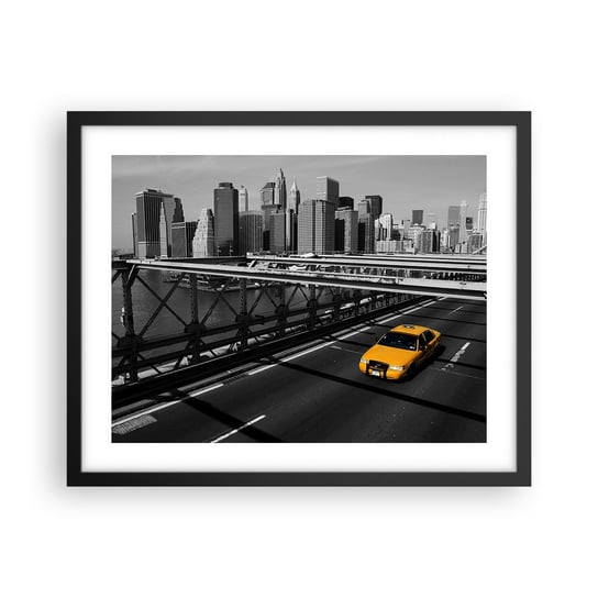 Obraz - Plakat - Kolor wielkiego miasta - 50x40cm - Miasto Nowy Jork Architektura - Foto Plakaty w ramie koloru czarnego do Salonu Sypialni ARTTOR ARTTOR