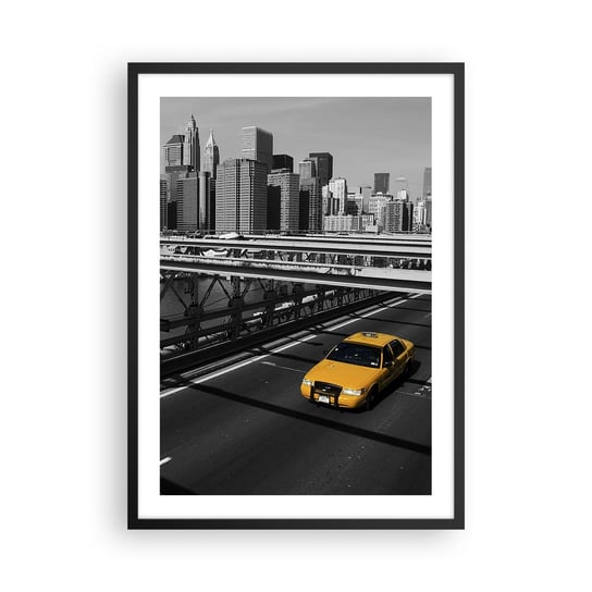 Obraz - Plakat - Kolor wielkiego miasta - 50x70cm - Miasto Nowy Jork Architektura - Nowoczesny modny obraz Plakat czarna rama ARTTOR ARTTOR