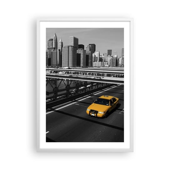 Obraz - Plakat - Kolor wielkiego miasta - 50x70cm - Miasto Nowy Jork Architektura - Nowoczesny modny obraz Plakat rama biała ARTTOR ARTTOR