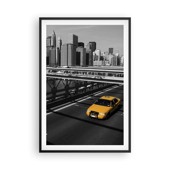 Obraz - Plakat - Kolor wielkiego miasta - 61x91cm - Miasto Nowy Jork Architektura - Foto Plakaty na ścianę w czarnej ramie - Plakat do Salonu Sypialni ARTTOR ARTTOR