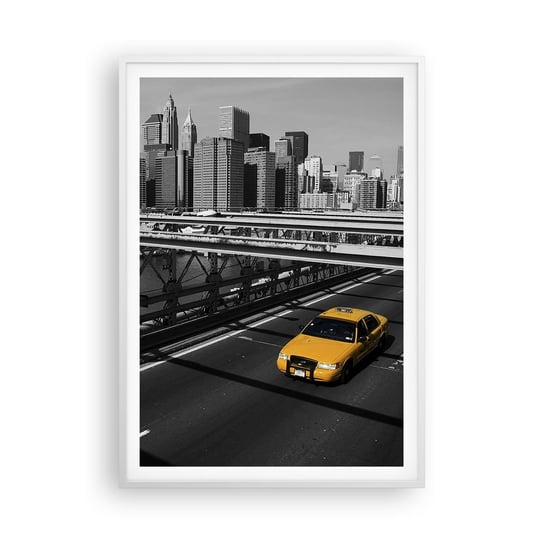 Obraz - Plakat - Kolor wielkiego miasta - 70x100cm - Miasto Nowy Jork Architektura - Foto Plakaty w ramie koloru białego do Salonu Sypialni ARTTOR ARTTOR