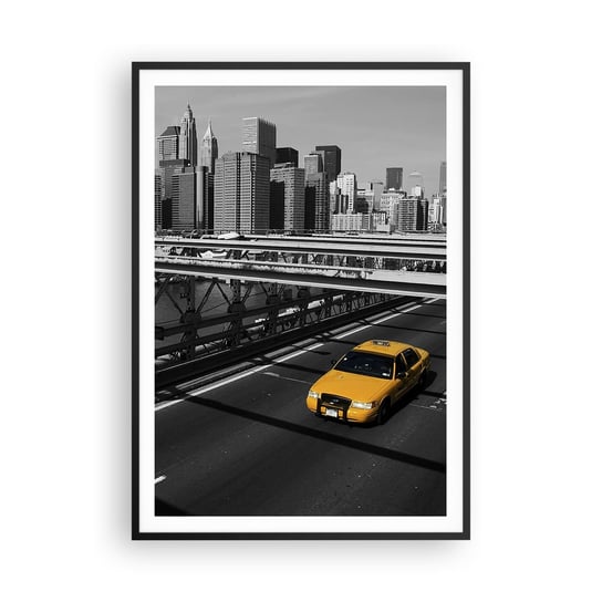Obraz - Plakat - Kolor wielkiego miasta - 70x100cm - Miasto Nowy Jork Architektura - Foto Plakaty w ramie koloru czarnego do Salonu Sypialni ARTTOR ARTTOR