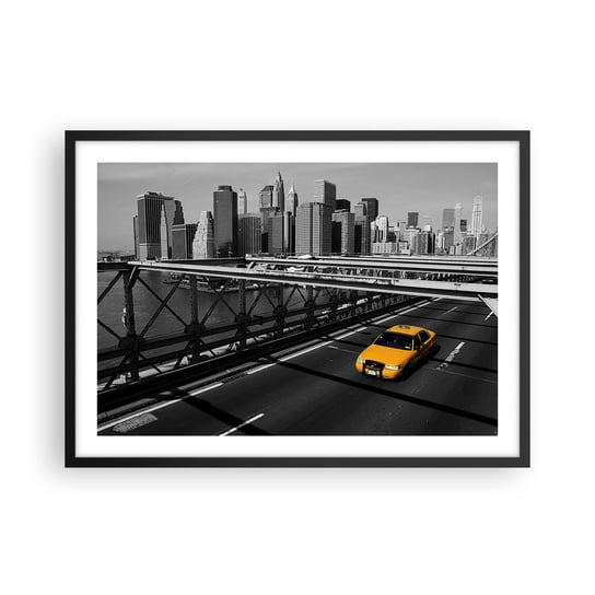 Obraz - Plakat - Kolor wielkiego miasta - 70x50cm - Miasto Nowy Jork Architektura - Nowoczesny modny obraz Plakat czarna rama ARTTOR ARTTOR