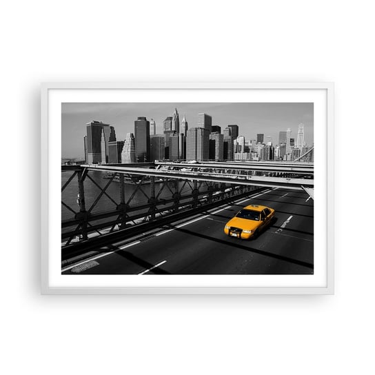 Obraz - Plakat - Kolor wielkiego miasta - 70x50cm - Miasto Nowy Jork Architektura - Nowoczesny modny obraz Plakat rama biała ARTTOR ARTTOR